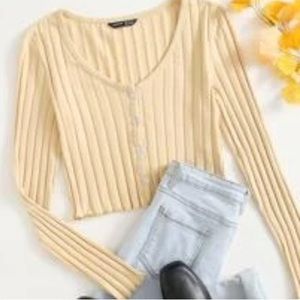 ❗2/$10❗Long sleeve beige T-shirt